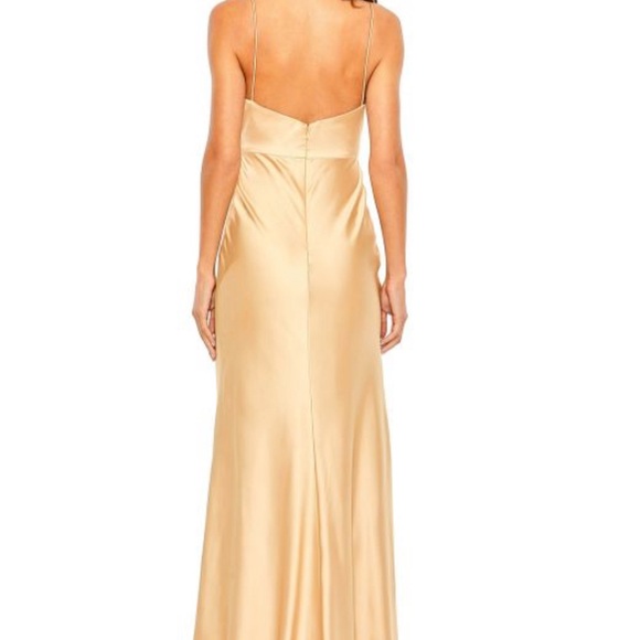 Ieena for Mac Duggal 68347 Knotted Bodice Open Back Dress size 4 - Picture 3 of 7